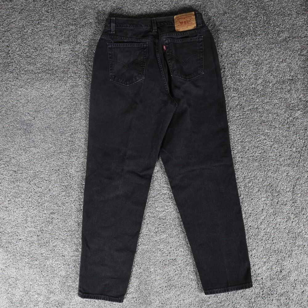 Vintage Y2K Levi's 550 Women's Jeans Size 16 Misses Black Relaxed Tapered